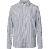 PIECES Blouse 'PCJULIA'  zwart / wit