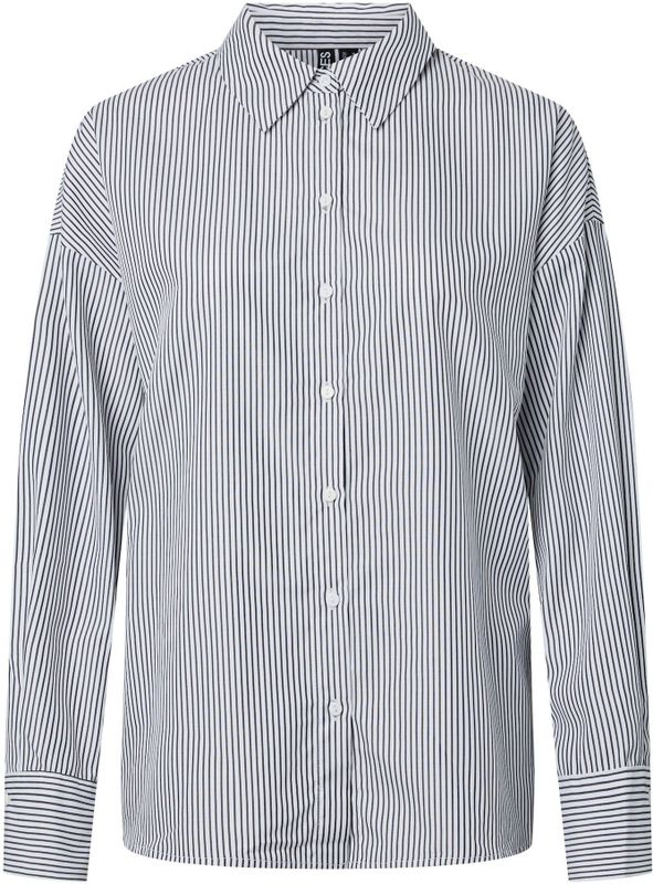 PIECES Blouse 'PCJULIA'  zwart / wit