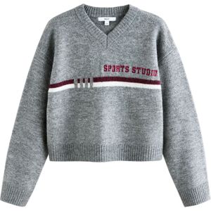 Next Trui  grijs / rood / wit