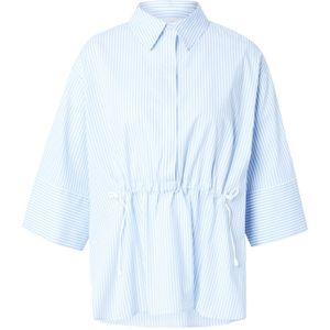 Rich & Royal Blouse  lichtblauw / wit