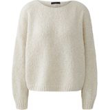 OUI - Gebreide Trui - Lichtbeige - Normale Pasvorm - Lange Mouw
