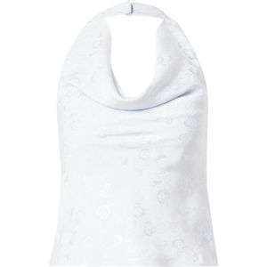 TOPSHOP Top  pastelblauw / zilver