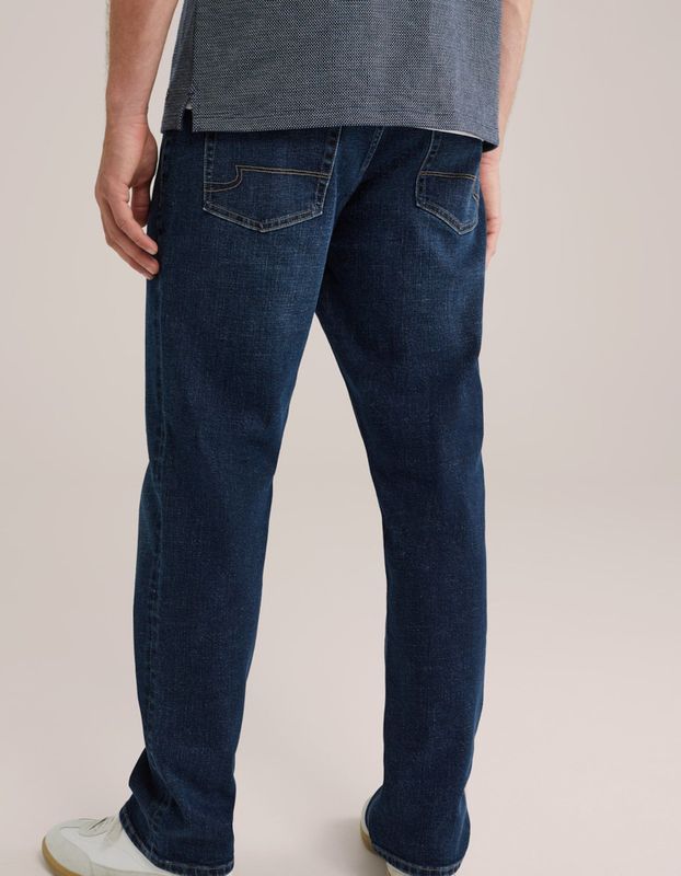 WE Fashion - Regular Fit Jeans - Donker - Medium Stretch