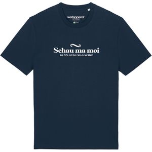 Watapparel Shirt  donkerblauw / wit