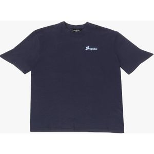 Dropsize Shirt 'Hustle Hard'  navy / lichtblauw