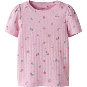 NAME IT - NMFHamanda - T-shirt - Lichtblauw - Oranje - Rosa - Donkerroze