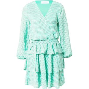 SISTERS POINT Jurk 'NAPPA'  mintgroen / wit