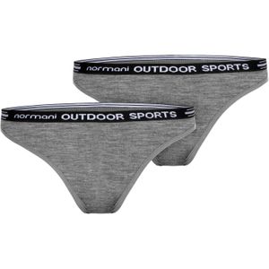 normani String 'Dubbo'  grijs gemêleerd / zwart / wit