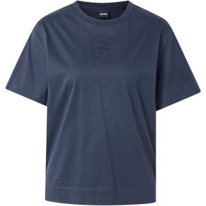 BOSS Shirt 'Elpha Placed3'  donkerblauw