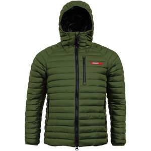 JACK1T Outdoorjas ' SATEL1TE Kapuzen-Daunenjacke 2.0 '  olijfgroen