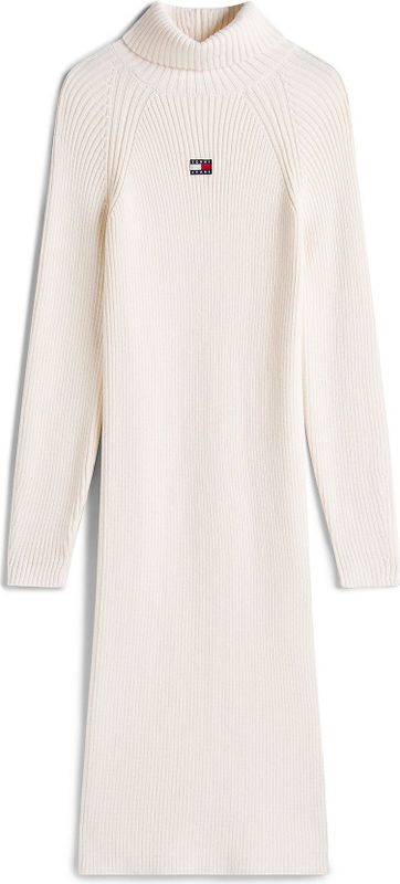 Tommy Jeans - Jurk - Gemengde Kleuren - Knitwear - 3/4 Lengte - Wijde Pasvorm - Lange Mouw