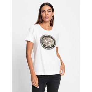 Ecru Bikini - 95% Katoen 5% Elastaan - Korte Mouwen Ronde Hals