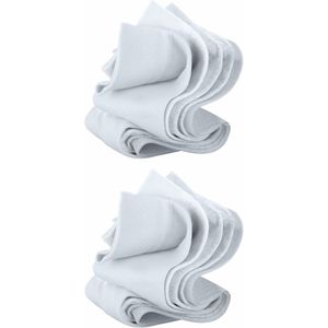 Sokken - Wit - 10 Paar - Geribd - Versterkte Hiel - Elastisch