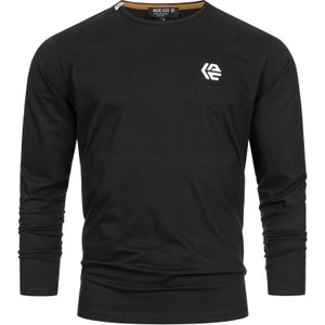 INDICODE JEANS Shirt ' Trense '  zwart / wit