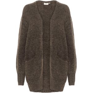 Kaffe Gebreid vest 'Trina'  donkerbruin