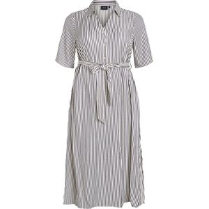 Zizzi Blousejurk 'Canavas'  zwart / wit