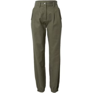 Guido Maria Kretschmer Women Bandplooibroek 'Nicola'  kaki