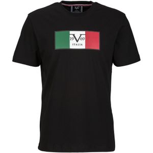 19V69 ITALIA Shirt 'Rafael Carrier 5'  groen / rood / zwart / wit