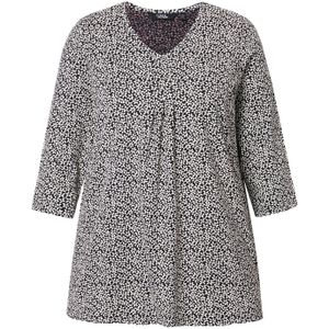 Ulla Popken Shirt  zwart / wit