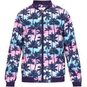 MO Tussenjas  blauw / marine / rosa