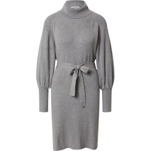 EDITED Gebreide jurk 'Malene'  grijs gemêleerd