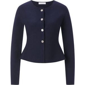 Rich & Royal Gebreid vest  donkerblauw