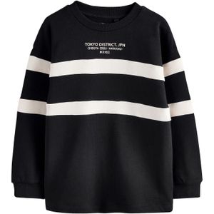 Next Shirt  zwart / natuurwit