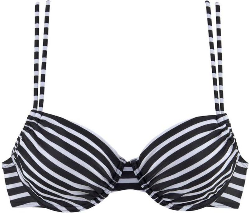 VENICE BEACH Bikinitop  zwart / wit