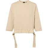 JOOP! - Sweatshirt - Beige - Normale Pasvorm - Driekwart Mouw