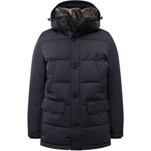 STRELLSON - Plaza - Gewatteerde Jas - Zwart - Verstelbare Capuchon