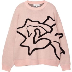 Pull&Bear Trui  rosa / zwart