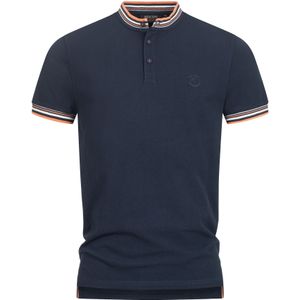 INDICODE JEANS Shirt 'Odell '  navy / oranje / wit