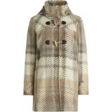 Amber & June - Houtje-touwtjejas - Dames - Materiaalmix met Scheerwol