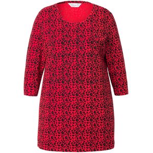 MIAMODA Shirt  knalrood / zwart