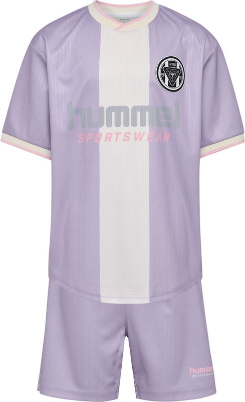 Hummel - Trainingspak - Donkergrijs - Lichtroze - Lavendel - Wit Gemêleerd