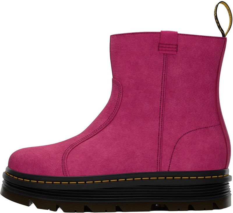 Dr. Martens - Zebzag Rigger Slip-On - Nubuck Laarzen - Roze