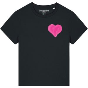 Watapparel Shirt 'Pink Heart'  rosa / zwart