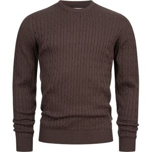 Kronstadt Trui 'Cable'  bruin