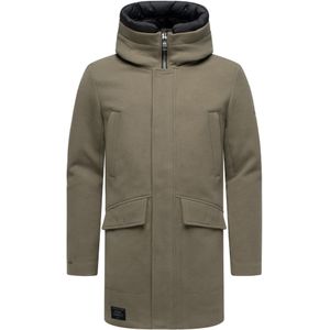 STONE HARBOUR Winterjas 'Fenroos'  sepia / zwart