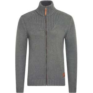 !Solid Gebreid vest 'Poul'  grijs