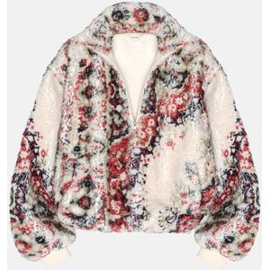 ENRAGE Fleece jas 'SHERPA'  wit gemêleerd