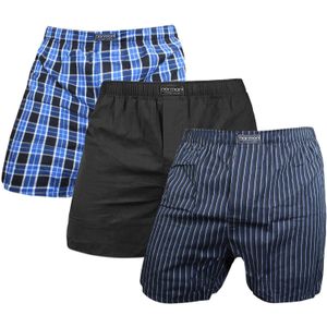 normani Boxershorts  navy / lichtblauw / zwart / wit