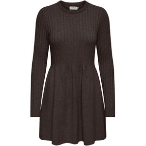 Onlfia - Midi-jurk - Gebreide Jurk - O-hals - Lange Mouwen - Regular Fit