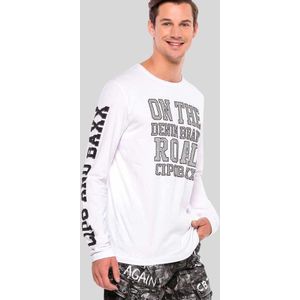 CIPO & BAXX Shirt  zwart / wit