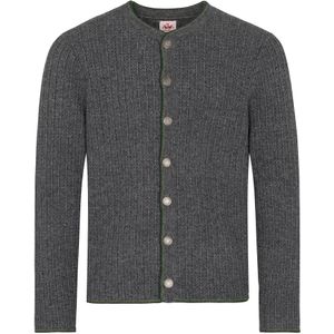 SPIETH & WENSKY - Gebreid Vest 'Pauen' - Donkergrijs