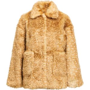 OBJECT Wintermantel 'OBJFai'  lichtbruin / wit