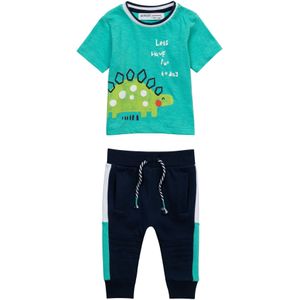 MINOTI Set  navy / turquoise / groen / wit