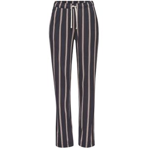 Antraciet Gestreepte Pyjama - Steekzakken - Elastische Band - Bindstrik