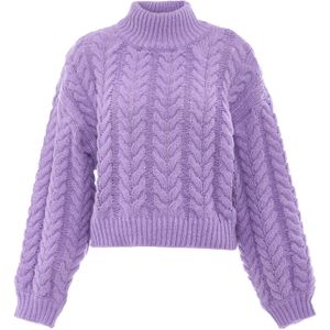 MYMO - Trui - Lavendel - Effen - Losse Pasvorm - Lange Mouw