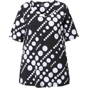 Ulla Popken Shirt  zwart / wit